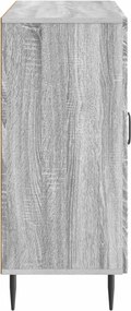 vidaXL Πλαϊνό γραφείο Γκρι Sonoma 89 x 34,5 x 80 εκ Επεξεργασμένο Ξύλο
