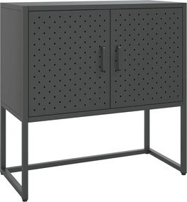 vidaXL Μπουφές Ανθρακί 75 x 35 x 75 εκ. από Ατσάλι