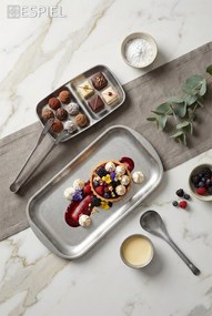 SNOW GREY ΝΤΙΠΑΚΙ ΒΑΘΥ ΣΤΡΟΓΓ. SS 18/10 7,7Χ7,7Χ4ΕΚ.