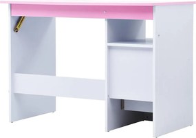 vidaXL Γραφείο Παιδικό με Ανακλινόμενη Επιφάνεια Ροζ και Λευκό