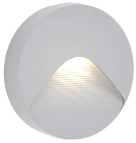 Φωτιστικό τοίχου Horseshoe LED 2W 3CCT Outdoor Wall Lamp Grey D:12.8cmx3cm (80201930) - ABS - 80201930