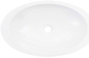 vidaXL Νιπτήρας Λευκός 59,3x35,1x10,7 εκ. Συνθετικός Τεχνητό Μάρμαρο