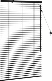 vidaXL Βενετσιάνικη Σκίαση Μαύρο 75 x 130 εκ 35 mm