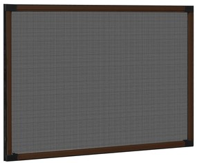 vidaXL Σήτα Παραθύρου Επεκτεινόμενη Καφέ (100-193)x75 εκ.