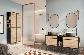 Πάγκος κρεμαστός Timber 80