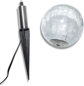 vidaXL Φωτιστικά Ηλιακά Μπάλα LED 3 τεμ. με Στηρίγματα &amp; Ηλιακό Πάνελ