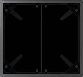 vidaXL Ξαπλώστρα 2 pcs Μαύρο και Καφέ συνθετικό ρατάν