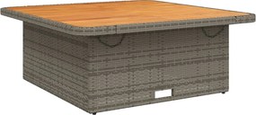 vidaXL Σετ Τραπεζαρίας Κήπου 5 τεμ. Γκρι Συνθ. Ρατάν με Μαξιλάρια