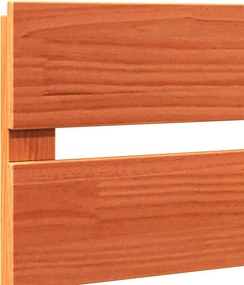 vidaXL Κεφαλάρι Καφέ 140,5 x 3 x 80 cm Στερεά ξυλεία πεύκου