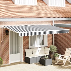 vidaXL Σκηνίτσα Αναδιπλούμενη Ανθρακί, Λευκό 400 x 200 cm