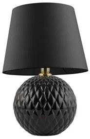 Επιτραπέζιο Φωτιστικό Ύφασμα SANTANA H60 Φ40 TK Lighting-5590-Μαύρο 5590