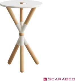 Scarabeo Cross Pearl Φ52 Solid Wood - Βάση για νιπτήρα