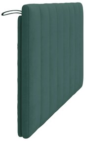 vidaXL Μαξιλάρι για Κεφαλάρι Hanko Σκούρο Πράσινο 160 εκ. Βελούδο