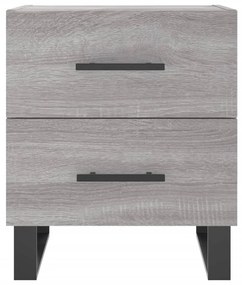 vidaXL Κομοδίνο Γκρι Sonoma 40 x 35 x 47,5 εκ. από Επεξεργασμένο Ξύλο