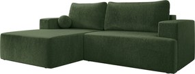 Γωνιακός καναπές Mivo-Prasino-Αριστερή