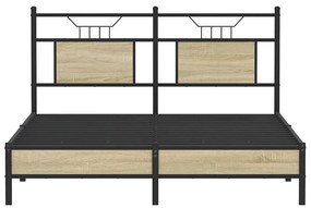 vidaXL Πλαίσιο Κρεβατιού Χωρ. Στρώμα Sonoma Δρυς 150x200εκ. Επ. Ξύλο