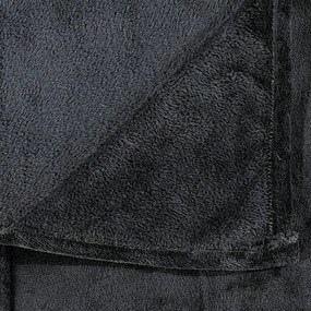 vidaXL Κουβέρτα Μαύρη 130 x 170 εκ. από Πολυεστέρα
