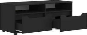vidaXL ντουλάπι τηλεόρασης VISNES Μαύρο 100x40x38 cm