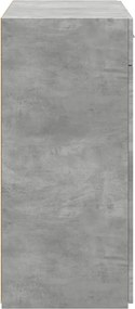 vidaXL Ντουλάπι Γκρι Σκυροδέματος 80x42,5x93 εκ. Επεξεργασμένο Ξύλο