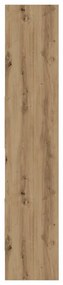 vidaXL Βιβλιοθήκη artisan δρυς 40 x 35 x 180 εκ. Επεξεργασμένο ξύλο