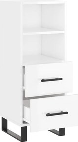 vidaXL Ντουλάπι Γυαλιστερό Λευκό 34,5x34x90 εκ. Επεξεργασμένο Ξύλο