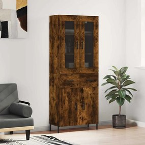 vidaXL Ντουλάπι Καπνιστή Δρυς 69,5x34x180 εκ. από Επεξεργασμένο Ξύλο