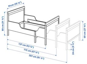 SUNDVIK επεκτεινόμενο κρεβάτι 490.460.68