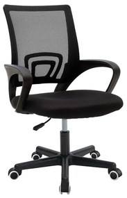 Office chair Berto I mesh fabric black 56x47x81-91cm 56x47x91 εκ.