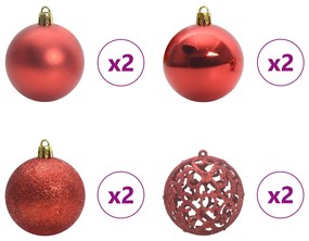 vidaXL Τεχνητό Χριστουγεννιάτικο Δέντρο Λευκό 120 cm PVC και Ατσάλι