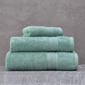 Πετσέτα Illusion Σετ 3τμχ Green Ρυθμός Σετ Πετσέτες 70x140cm 100% Cotton