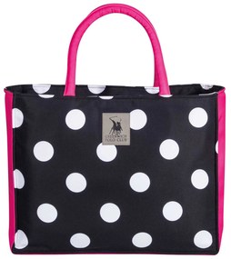 Τσάντα Θαλάσσης Polyester 46x36εκ. Essential 4068 Μαύρη-Φούξια Greenwich Polo Club