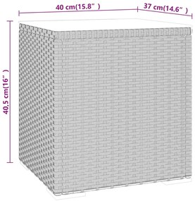 ΒΟΗΘΗΤΙΚΟ ΤΡΑΠΕΖΑΚΙ ΜΑΥΡΟ 40X37X40,5 ΕΚ. ΑΠΟ ΣΥΝΘΕΤΙΚΟ ΡΑΤΑΝ 319388