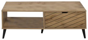 Τραπέζι σαλονιού Thelma pakoworld oak μελαμίνης 120x60x41.6εκ