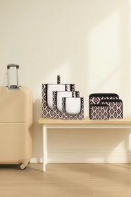 Stewehome Σετ 6 τεμαχίων οργανωτών βαλίτσας από τσόχα Μπεζ