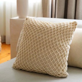 Μαξιλαροθήκη Διακοσμητική Ket 150CRG1147 Beige Aberto Design 43X43 100% Βαμβάκι