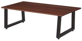 Τραπεζάκι Σαλονιού Donata 09.0063 120Χ60Χ40cm Walnut Mdf, Metal