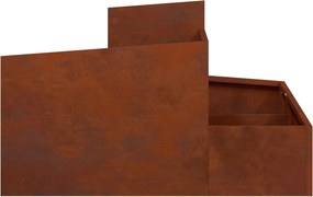 vidaXL Γλάστρα Κήπου Σκ rusty 80 x 80 x 50 εκ.