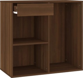 808840 vidaXL Ντουλάπι Καλλυντικών Καφέ Δρυς 80x40x75 εκ. Επεξ. ξύλο