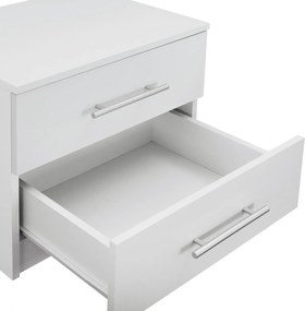 ΚΟΜΟΔΙΝΟ ΜΕΛΑΜΙΝΗΣ CHELSEA HM2220.05 ΛΕΥΚΟ 48x40,5x41,5 εκ.