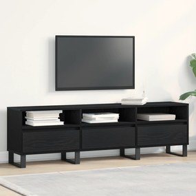 vidaXL Τηλεοπτική Βάση Μαύρη Ξυλεία 150x30x44,5 εκ. Επεξεργασμένο Ξύλο