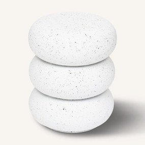 Βοηθητικό Τραπεζάκι (Φ35x43) A-S Stonento Totem White 206003B