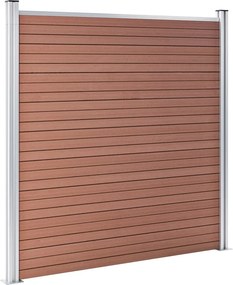 vidaXL Πάνελ Περίφραξης Καφέ 872 x 186 εκ. από WPC