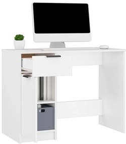 vidaXL Γραφείο Λευκό 100x50x75 εκ. Επεξεργασμένο Ξύλο