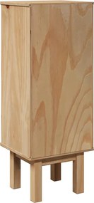 vidaXL Ντουλάπι Μπάνιου OTTA 35x30x90 εκ. Μασίφ Ξύλο Πεύκου