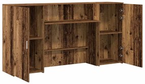 vidaXL Γραφείο υποδοχής Παλιό Ξύλο 200x50x103,5 εκ. Επεξεργασμένο Ξύλο