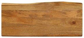 vidaXL Επιφάνεια Τραπεζιού 100x40x2,5 εκ. Live Edge Μασίφ Ξύλο Μάνγκο