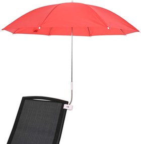 vidaXL Ομπρέλα με κλιπ 2 τμχ. Ø 105 x 86 εκ 170T πολυεστέρας