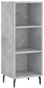 vidaXL Ντουλάπι Γκρι Σκυροδέματος 34,5x34x180 εκ. Επεξεργασμένο Ξύλο