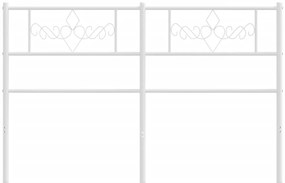 vidaXL Ανταλλακτικό κεφαλάρι Λευκό 120 εκ. Μεταλλικό