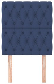 vidaXL Κεφαλάρια Κρεβατιού 2 τεμ. Μπλε 80x7x78/88 εκ. Υφασμάτινο